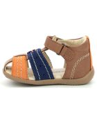 Sandales en Cuir Bigbazar-2 camel/orange/bleu