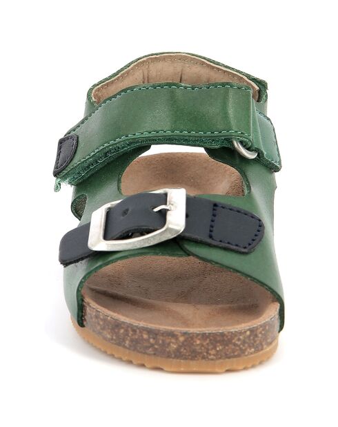 Sandales Fuxio vert/marine