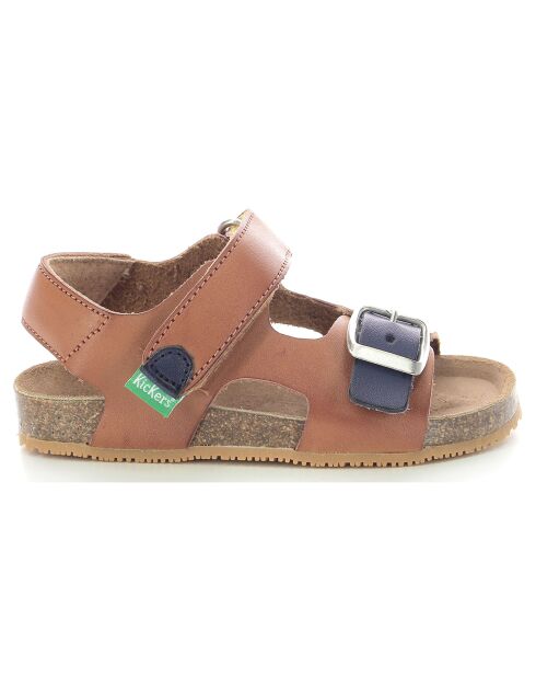 Sandales Fuxio camel/marine