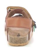 Sandales Fuxio camel/marine