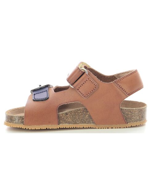 Sandales Fuxio camel/marine