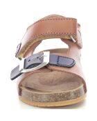 Sandales Fuxio camel/marine