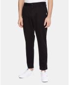 Dad zwarte getailleerde chinobroek