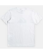 T-Shirt manches courtes logo basic blanc