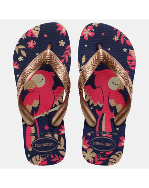 Tongs Top Pets bleu/rose