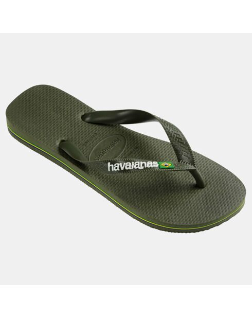 Tongs Brasil Logo kaki