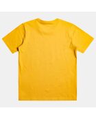 T-Shirt manches courtes tête de mort jaune