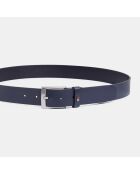 Ceinture en Cuir Adan bleu marine