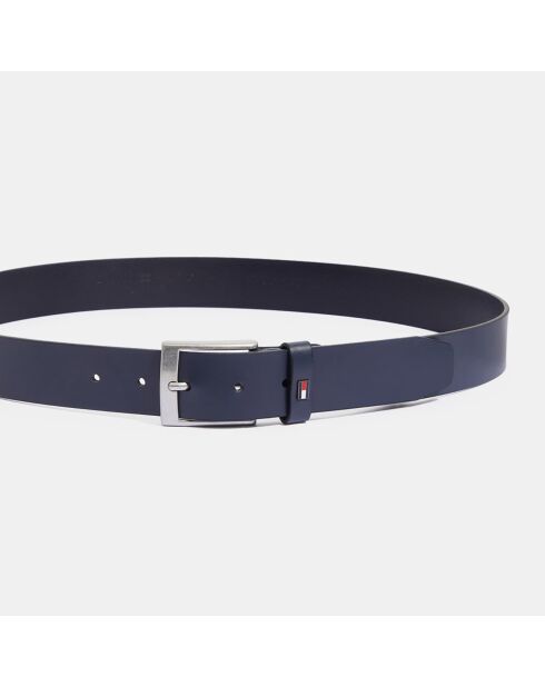 Ceinture en Cuir Adan bleu marine