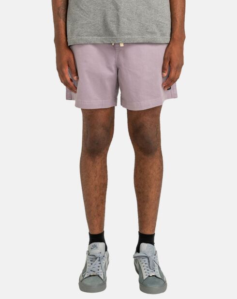 Hellviolette, lockere Shorts aus Valley-Twill