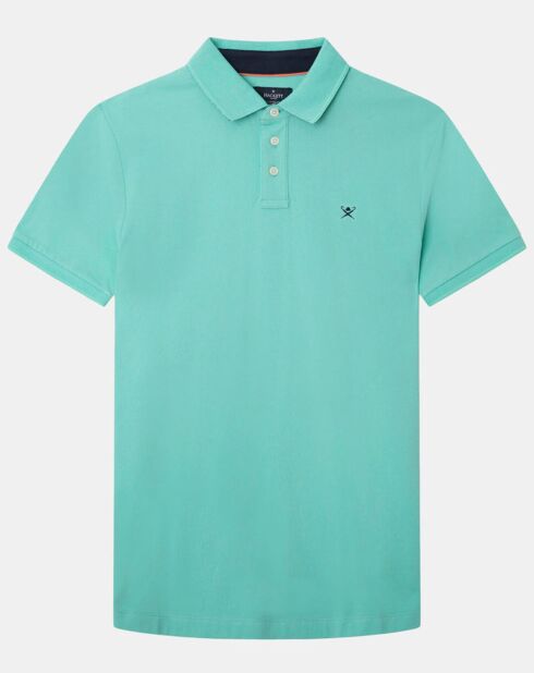 Polo Regular Fit uni piqué vert clair