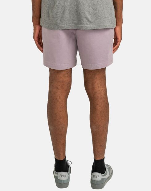 Hellviolette, lockere Shorts aus Valley-Twill