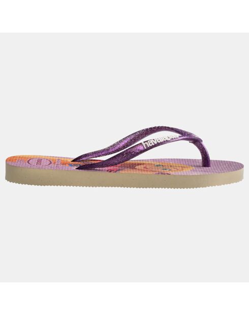 Tongs Slim Princess violettes