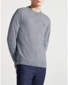 Pull court 100% Laine Logo Blaser gris