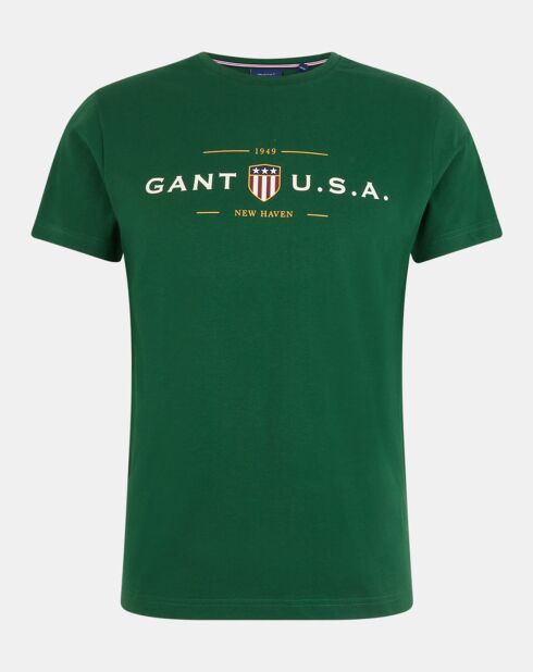 T-Shirt Regular Fit Logo Blason vert foncé