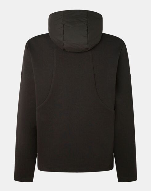 Blouson Bimatière à capuche jersey noir