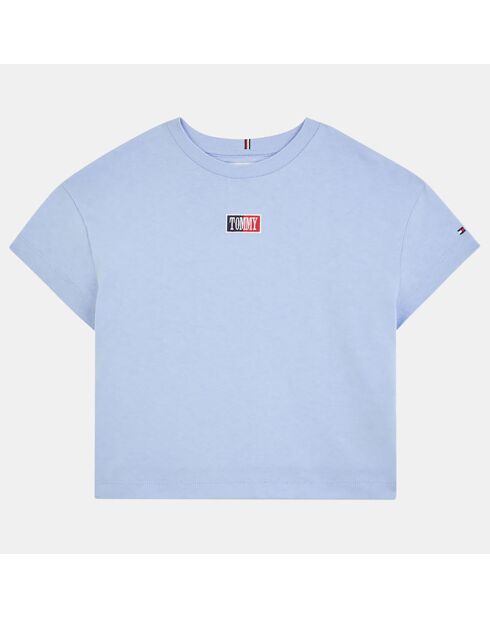 T-Shirt Tommy Devant bleu ciel