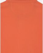 Polo Regular Fit uni piqué orange moyen