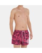 Short de Bain ck monogram-s rose/noir