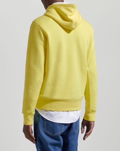 Sweat à capuche enfilable jaune vif
