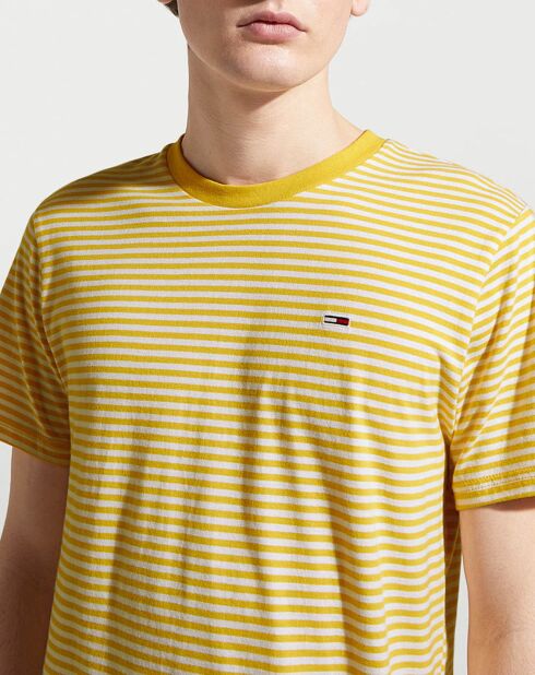 Classics Gelb/Weiß gestreiftes T-Shirt