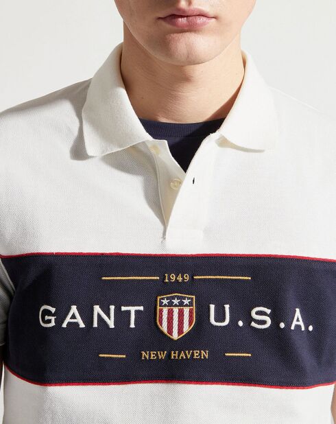 Polo Regular Fit bande blanc