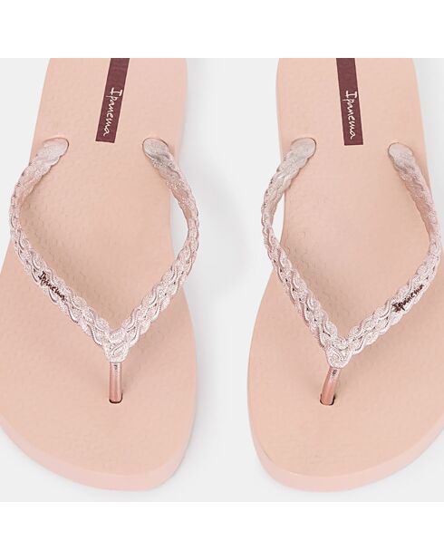 Exuberance roze teenslippers