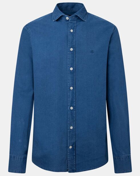 Chemise en Jean Slim Fit bleu moyen