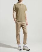 Polo Regular Fit uni Piqué beige