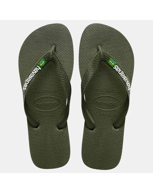 Tongs Brasil Logo kaki