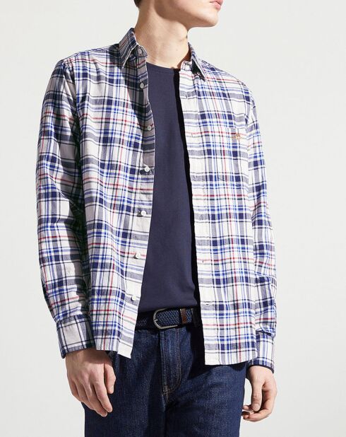 Chemise en Twill Regular Fit à carreaux multicolore