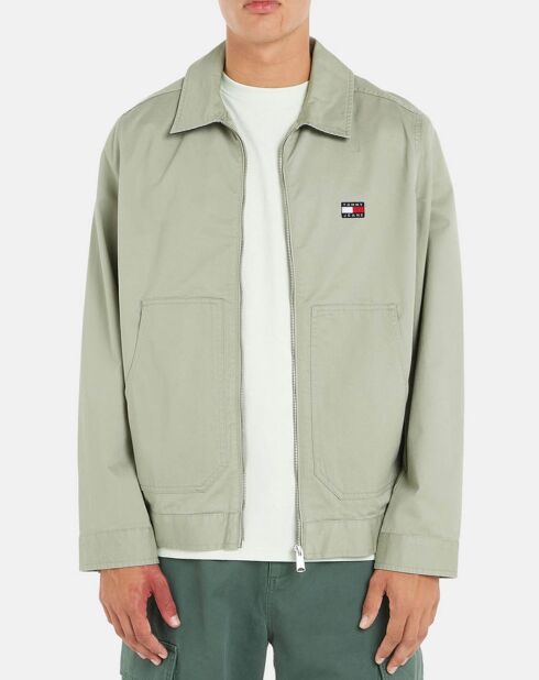 Graugrüne reguläre Jacke