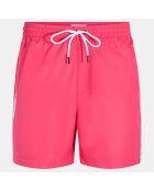 Short de Bain core logo tape-s rose