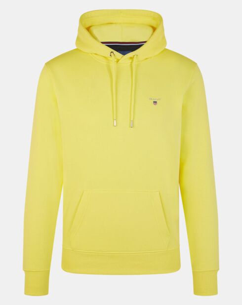 Sweat à capuche enfilable jaune vif