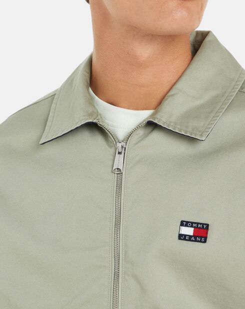 Graugrüne reguläre Jacke