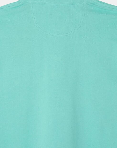 Polo Regular Fit uni piqué vert clair