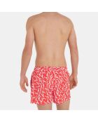 Short de Bain ck monogram-s rouge/blanc