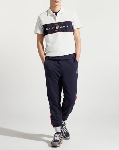 Polo Regular Fit bande blanc