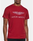 T-Shirt Regular Fit Aston Martin Racing rouge