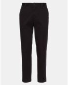 Dad zwarte getailleerde chinobroek
