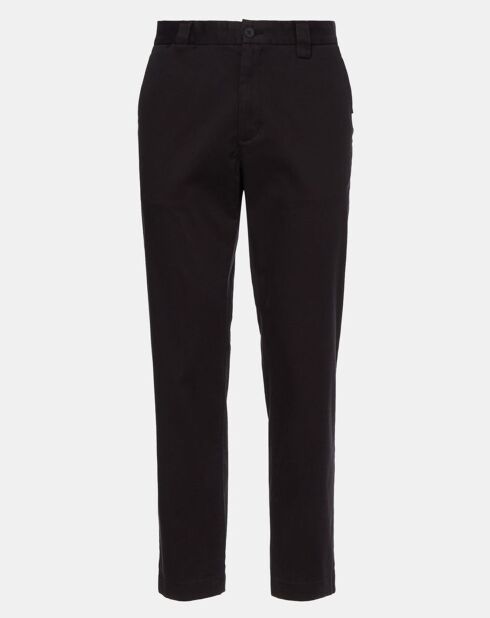 Dad zwarte getailleerde chinobroek