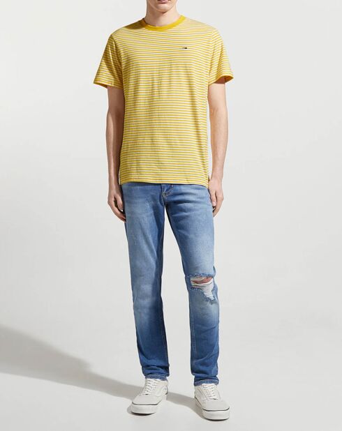 Classics Gelb/Weiß gestreiftes T-Shirt