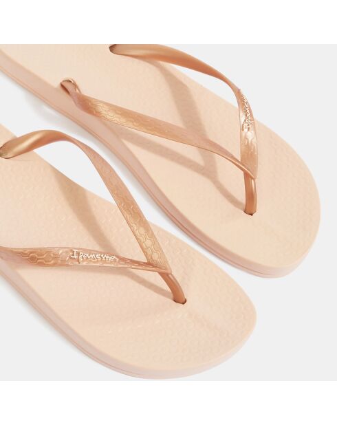 Anat Tan roze teenslippers