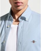 Chemise Regular Fit unie Piquée bleu ciel