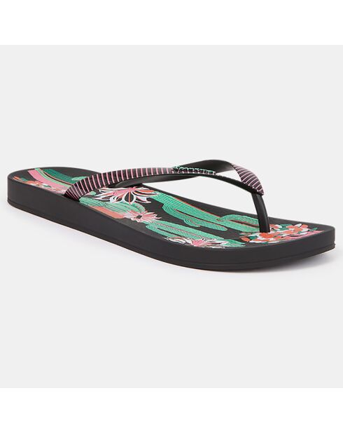 Chanclas Anat Cactus multicolor y negras
