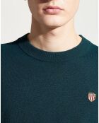 Pull court 100% Laine Logo Blaser vert foncé