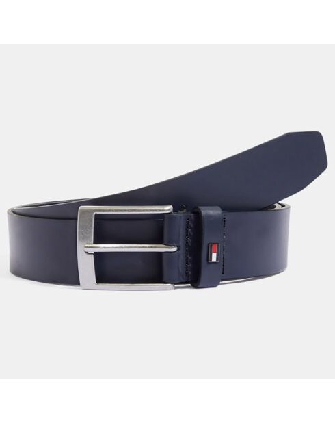 Ceinture en Cuir Adan bleu marine