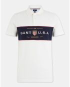 Polo Regular Fit bande blanc