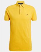 Polo Regular Fit uni piqué jaune