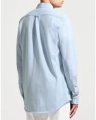 Chemise Regular Fit unie Piquée bleu ciel